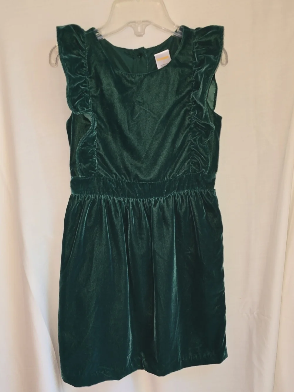 Gymboree Dark Green Velvet Ruffle Dress